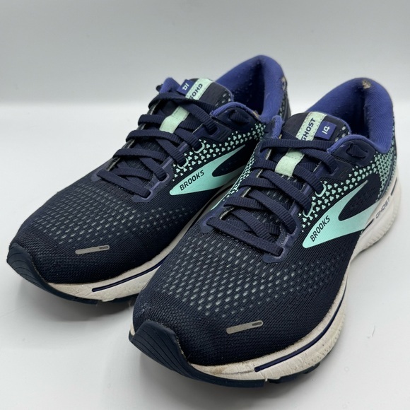 Brooks Shoes - Brooks Women's Ghost 14 Blue Running Shoes 1203561B446 Sneakers Size 9